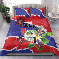 Belize 501 Tropical Black Orchid Bedding Set Grunge Stylized