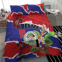 Belize 501 Tropical Black Orchid Bedding Set Grunge Stylized