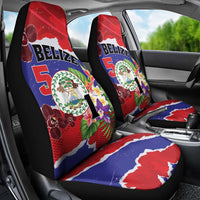 Belize 501 Tropical Black Orchid Car Seat Cover Grunge Stylized