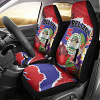 Belize 501 Tropical Black Orchid Car Seat Cover Grunge Stylized