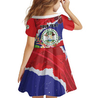 Personalised Belize 501 Tropical Black Orchid Family Matching Off Shoulder Maxi Dress and Hawaiian Shirt Grunge Stylized