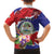 Personalised Belize 501 Tropical Black Orchid Family Matching Off Shoulder Short Dress and Hawaiian Shirt Grunge Stylized