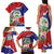 Personalised Belize 501 Tropical Black Orchid Family Matching Tank Maxi Dress and Hawaiian Shirt Grunge Stylized