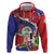 Personalised Belize 501 Tropical Black Orchid Hoodie Grunge Stylized
