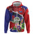 Personalised Belize 501 Tropical Black Orchid Hoodie Grunge Stylized
