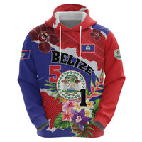 Personalised Belize 501 Tropical Black Orchid Hoodie Grunge Stylized