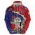 Personalised Belize 501 Tropical Black Orchid Hoodie Grunge Stylized