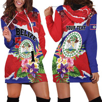 Personalised Belize 501 Tropical Black Orchid Hoodie Dress Grunge Stylized