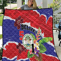 Belize 501 Tropical Black Orchid Quilt Grunge Stylized