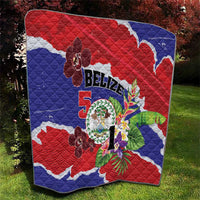 Belize 501 Tropical Black Orchid Quilt Grunge Stylized