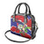 Belize 501 Tropical Black Orchid Shoulder Handbag Grunge Stylized