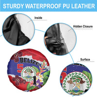 Belize 501 Tropical Black Orchid Spare Tire Cover Grunge Stylized