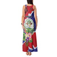 Personalised Belize 501 Tropical Black Orchid Tank Maxi Dress Grunge Stylized