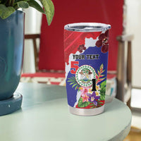 Personalised Belize 501 Tropical Black Orchid Tumbler Cup Grunge Stylized