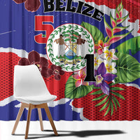 Belize 501 Tropical Black Orchid Window Curtain Grunge Stylized