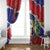 Belize 501 Tropical Black Orchid Window Curtain Grunge Stylized