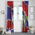 Belize 501 Tropical Black Orchid Window Curtain Grunge Stylized