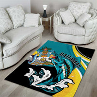 The Bahamas Blue Marlin Area Rug Bahamian Coat Of Arms