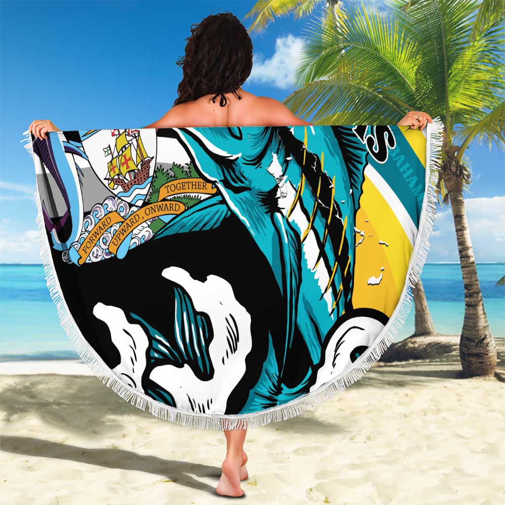 The Bahamas Blue Marlin Beach Blanket Bahamian Coat Of Arms