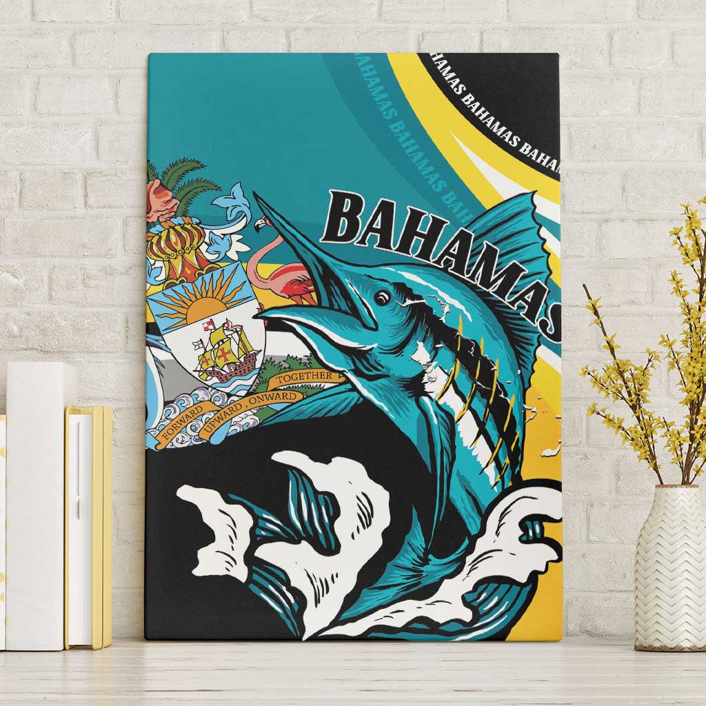 The Bahamas Blue Marlin Canvas Wall Art Bahamian Coat Of Arms