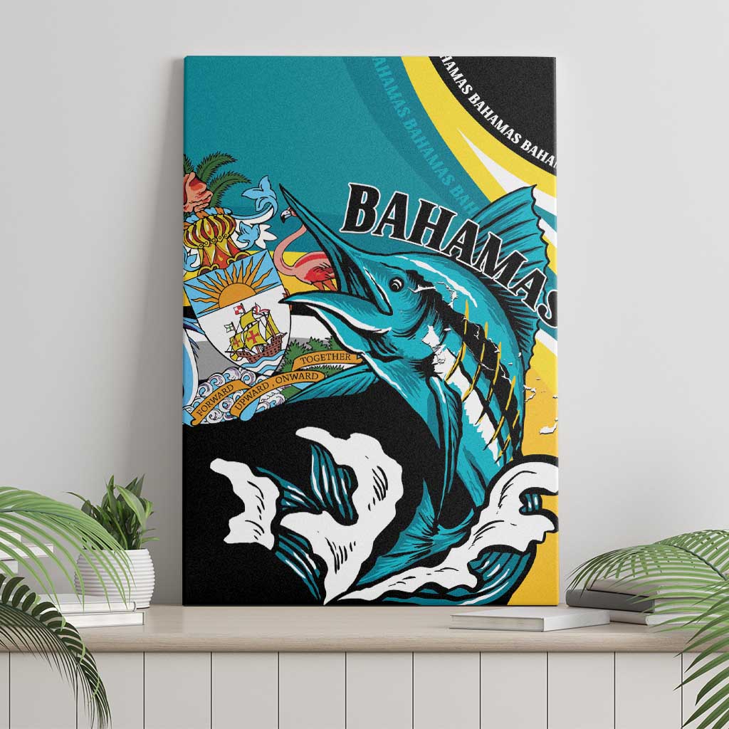 The Bahamas Blue Marlin Canvas Wall Art Bahamian Coat Of Arms