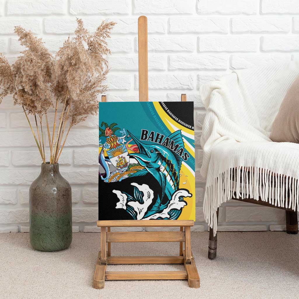 The Bahamas Blue Marlin Canvas Wall Art Bahamian Coat Of Arms