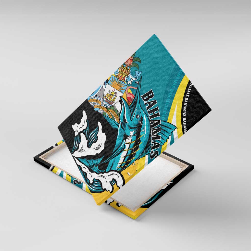 The Bahamas Blue Marlin Canvas Wall Art Bahamian Coat Of Arms