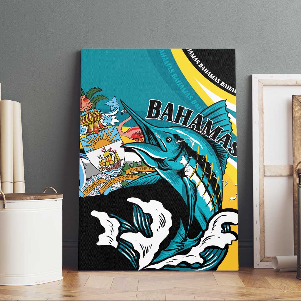 The Bahamas Blue Marlin Canvas Wall Art Bahamian Coat Of Arms