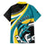 Personalised The Bahamas Blue Marlin Family Matching Long Sleeve Bodycon Dress and Hawaiian Shirt Bahamian Coat Of Arms