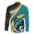 Personalised The Bahamas Blue Marlin Family Matching Long Sleeve Bodycon Dress and Hawaiian Shirt Bahamian Coat Of Arms