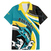 Personalised The Bahamas Blue Marlin Family Matching Mermaid Dress and Hawaiian Shirt Bahamian Coat Of Arms