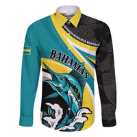 Personalised The Bahamas Blue Marlin Family Matching Puletasi and Hawaiian Shirt Bahamian Coat Of Arms