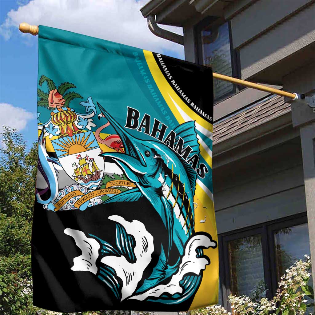The Bahamas Blue Marlin Garden Flag Bahamian Coat Of Arms