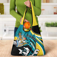 The Bahamas Blue Marlin Grocery Bag Bahamian Coat Of Arms