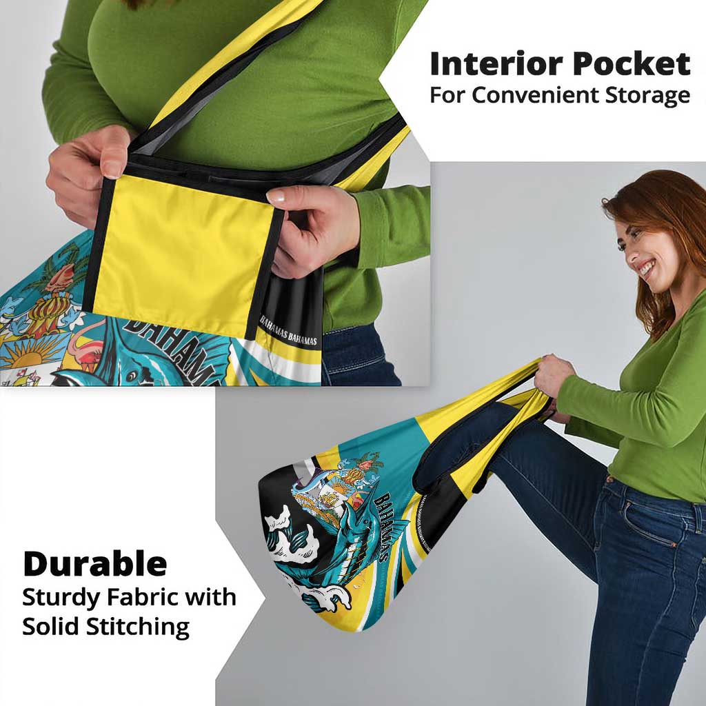 The Bahamas Blue Marlin Grocery Bag Bahamian Coat Of Arms