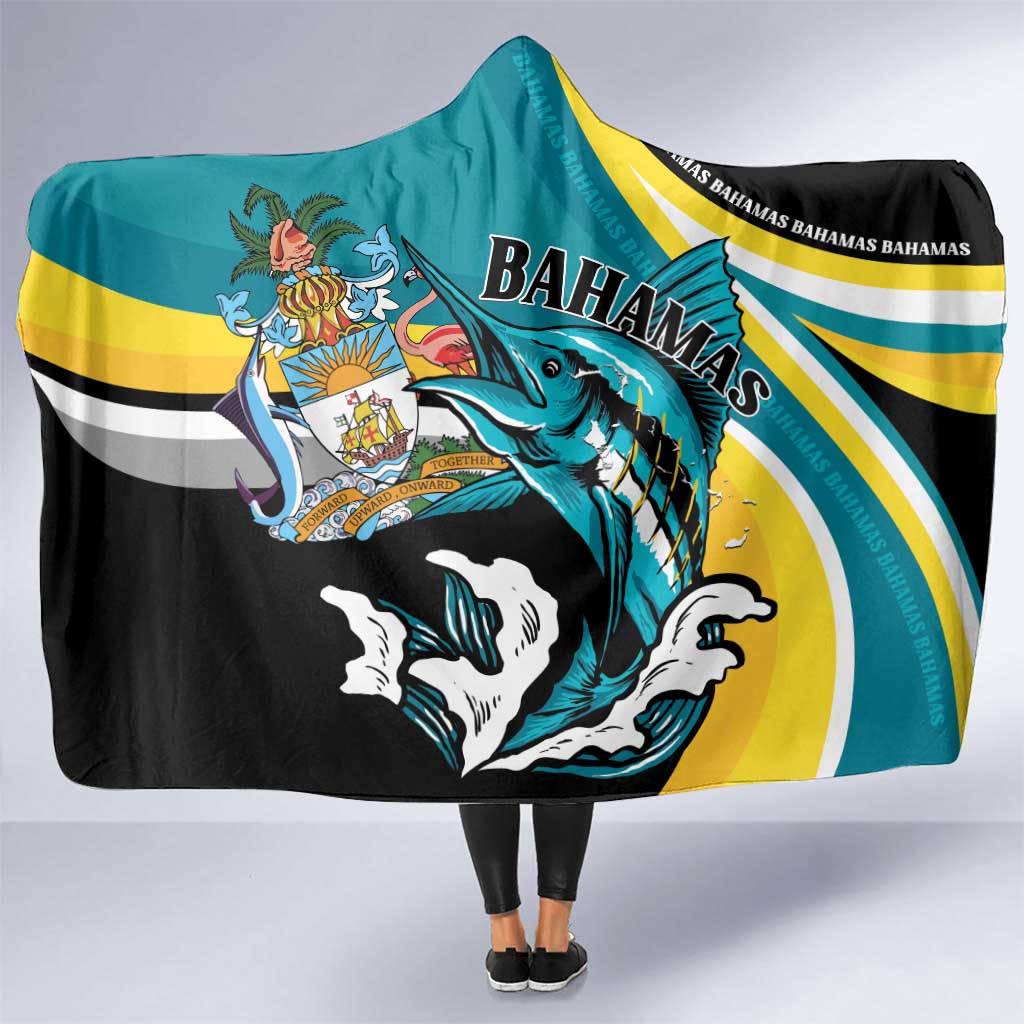 The Bahamas Blue Marlin Hooded Blanket Bahamian Coat Of Arms