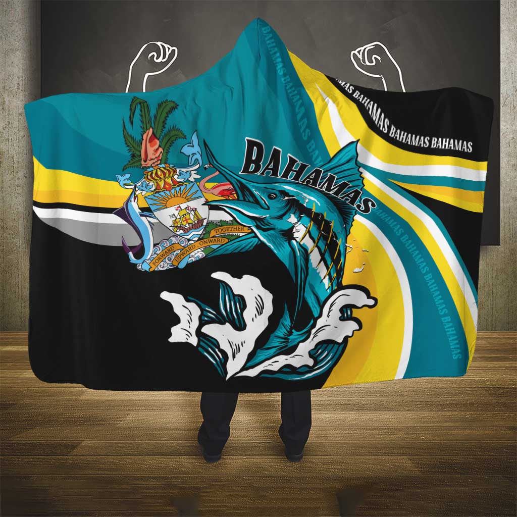The Bahamas Blue Marlin Hooded Blanket Bahamian Coat Of Arms