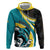 Personalised The Bahamas Blue Marlin Hoodie Bahamian Coat Of Arms