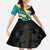 Personalised The Bahamas Blue Marlin Kid Short Sleeve Dress Bahamian Coat Of Arms