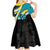 Personalised The Bahamas Blue Marlin Kid Short Sleeve Dress Bahamian Coat Of Arms