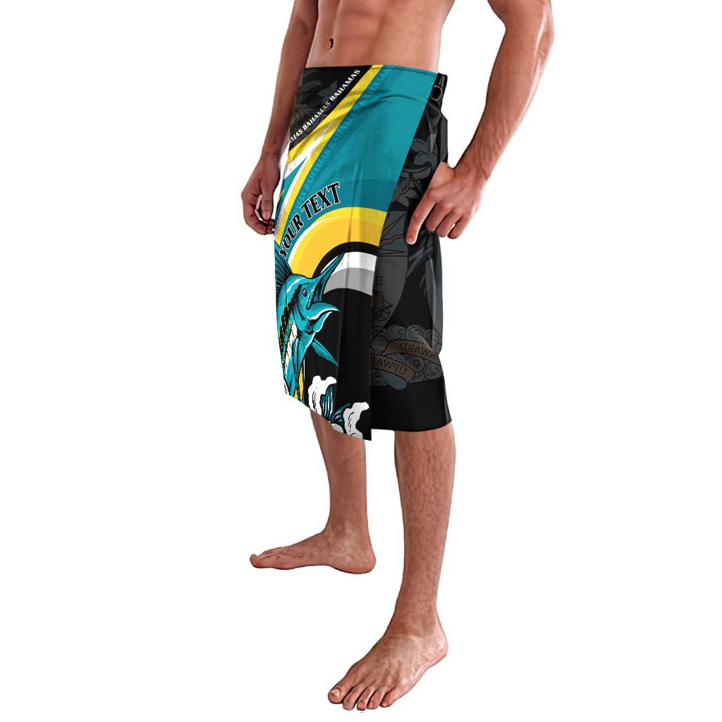 Personalised The Bahamas Blue Marlin Lavalava Bahamian Coat Of Arms