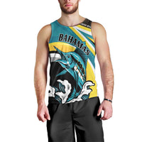 Personalised The Bahamas Blue Marlin Men Tank Top Bahamian Coat Of Arms