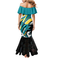 Personalised The Bahamas Blue Marlin Mermaid Dress Bahamian Coat Of Arms