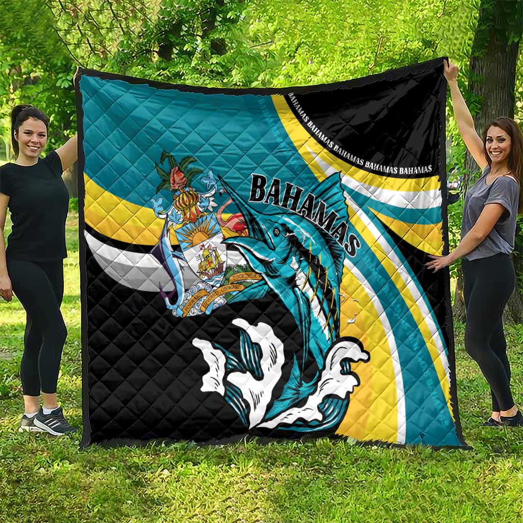 The Bahamas Blue Marlin Quilt Bahamian Coat Of Arms
