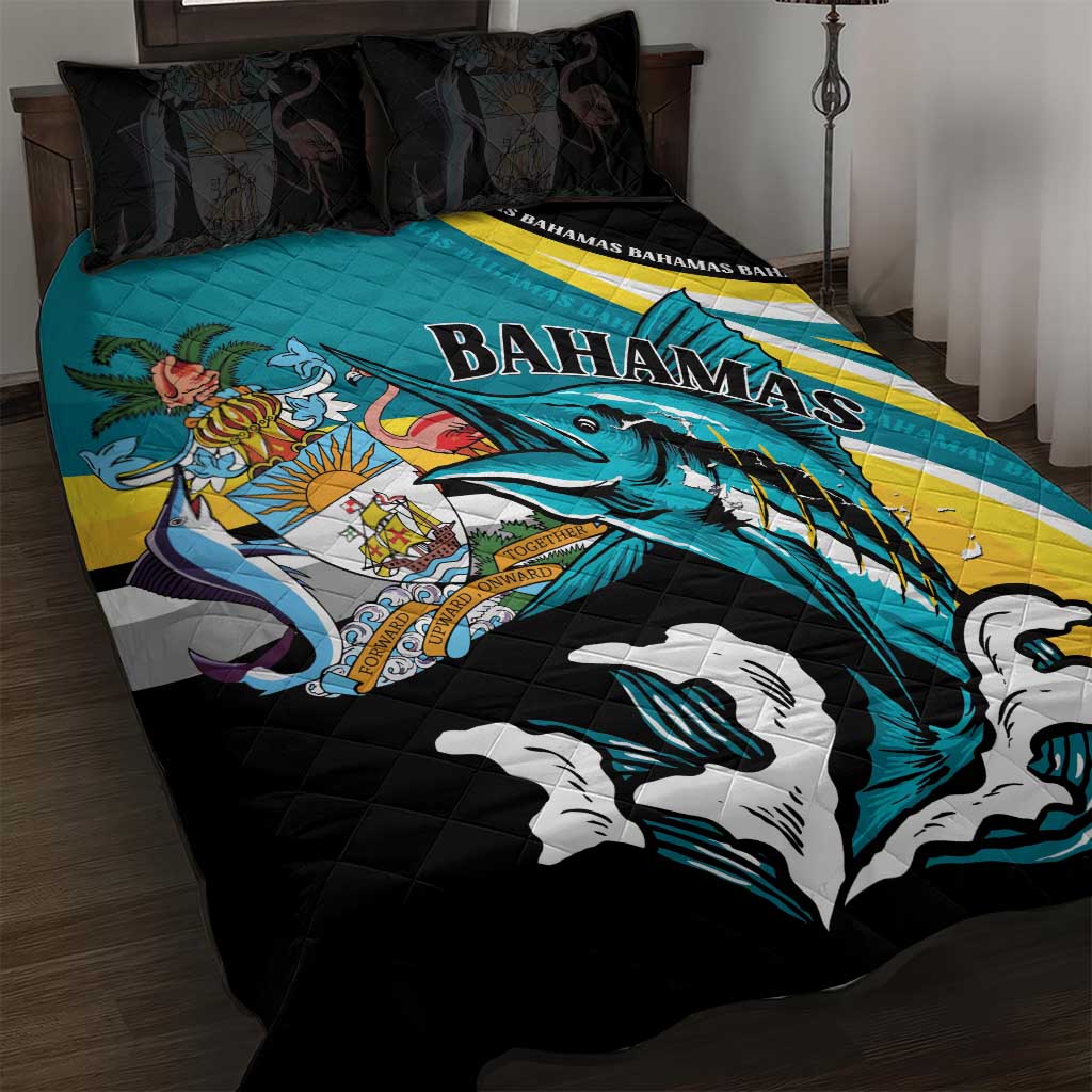 The Bahamas Blue Marlin Quilt Bed Set Bahamian Coat Of Arms