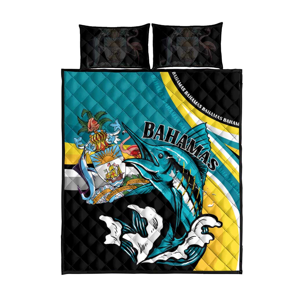 The Bahamas Blue Marlin Quilt Bed Set Bahamian Coat Of Arms