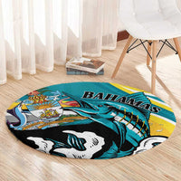The Bahamas Blue Marlin Round Carpet Bahamian Coat Of Arms