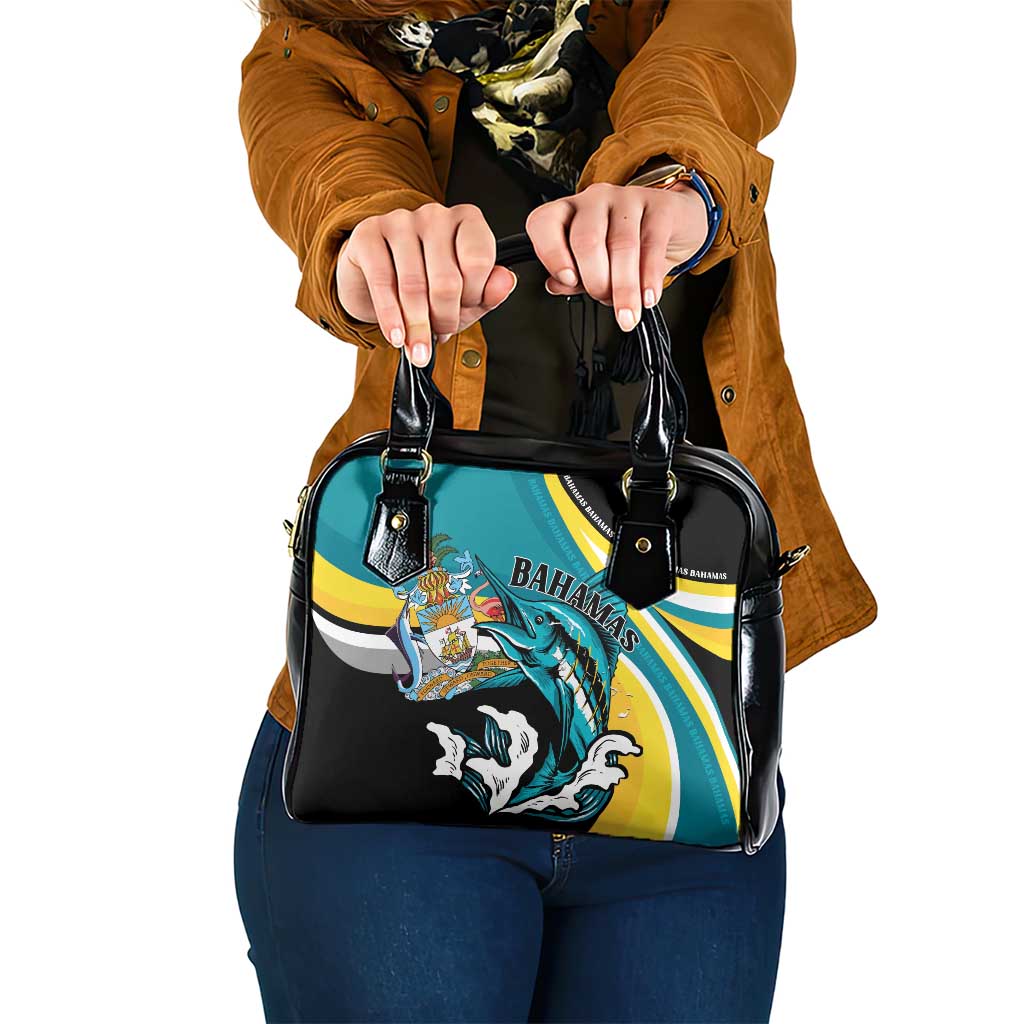 The Bahamas Blue Marlin Shoulder Handbag Bahamian Coat Of Arms