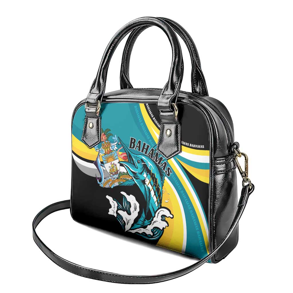 The Bahamas Blue Marlin Shoulder Handbag Bahamian Coat Of Arms