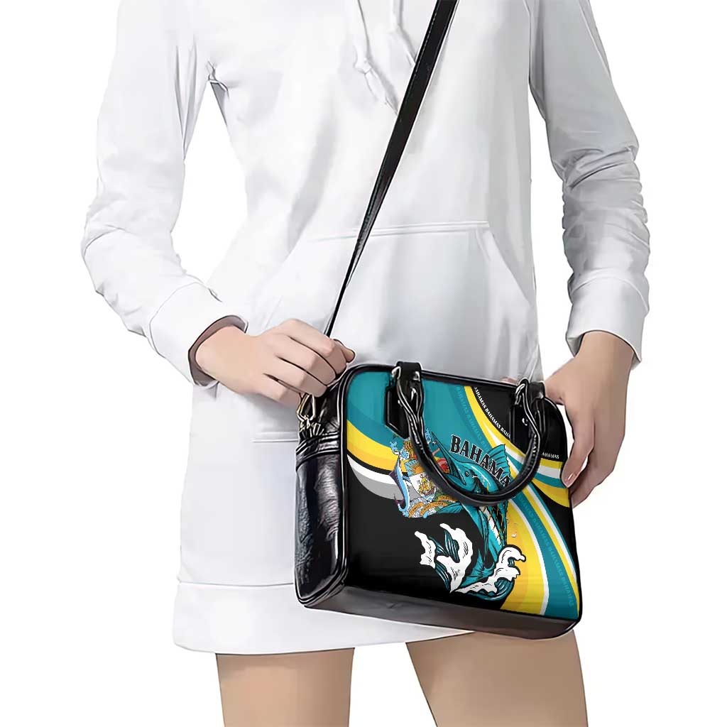 The Bahamas Blue Marlin Shoulder Handbag Bahamian Coat Of Arms